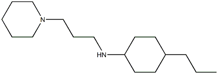 N-[3-(piperidin-1-yl)propyl]-4-propylcyclohexan-1-amine Struktur