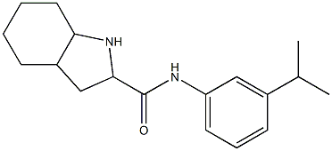 N-[3-(propan-2-yl)phenyl]-octahydro-1H-indole-2-carboxamide Struktur