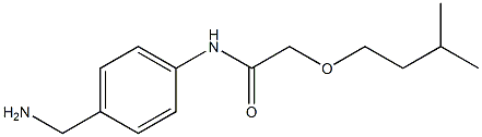 N-[4-(aminomethyl)phenyl]-2-(3-methylbutoxy)acetamide Struktur