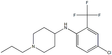 N-[4-chloro-2-(trifluoromethyl)phenyl]-1-propylpiperidin-4-amine Struktur