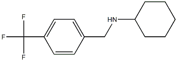 N-{[4-(trifluoromethyl)phenyl]methyl}cyclohexanamine Struktur