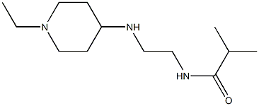 N-{2-[(1-ethylpiperidin-4-yl)amino]ethyl}-2-methylpropanamide Struktur