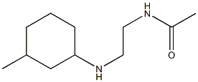 N-{2-[(3-methylcyclohexyl)amino]ethyl}acetamide Struktur