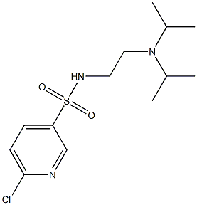 N-{2-[bis(propan-2-yl)amino]ethyl}-6-chloropyridine-3-sulfonamide Struktur