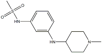 N-{3-[(1-methylpiperidin-4-yl)amino]phenyl}methanesulfonamide Struktur