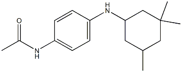 N-{4-[(3,3,5-trimethylcyclohexyl)amino]phenyl}acetamide Struktur