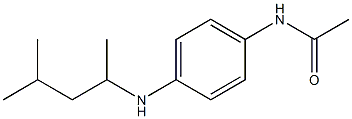 N-{4-[(4-methylpentan-2-yl)amino]phenyl}acetamide Struktur