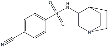 N-1-azabicyclo[2.2.2]oct-3-yl-4-cyanobenzenesulfonamide Struktur