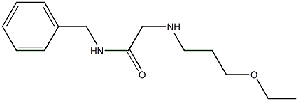 N-benzyl-2-[(3-ethoxypropyl)amino]acetamide Struktur