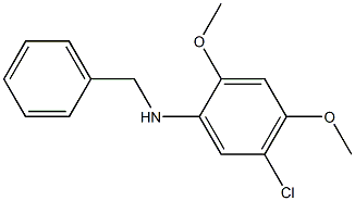 N-benzyl-5-chloro-2,4-dimethoxyaniline Struktur