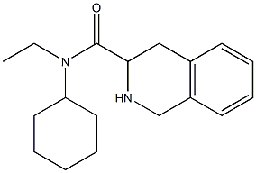 N-cyclohexyl-N-ethyl-1,2,3,4-tetrahydroisoquinoline-3-carboxamide Struktur