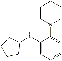 N-cyclopentyl-2-(piperidin-1-yl)aniline Struktur