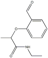 N-ethyl-2-(2-formylphenoxy)propanamide Struktur