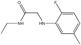 N-ethyl-2-[(2-fluoro-5-methylphenyl)amino]acetamide Struktur