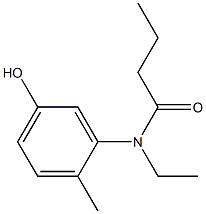 N-ethyl-N-(5-hydroxy-2-methylphenyl)butanamide Struktur