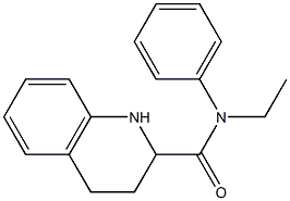 N-ethyl-N-phenyl-1,2,3,4-tetrahydroquinoline-2-carboxamide Struktur