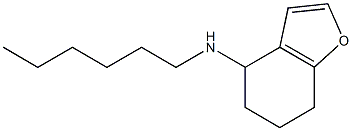 N-hexyl-4,5,6,7-tetrahydro-1-benzofuran-4-amine Struktur