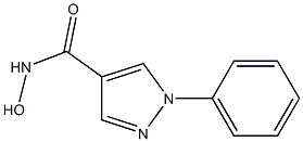 N-hydroxy-1-phenyl-1H-pyrazole-4-carboxamide Struktur