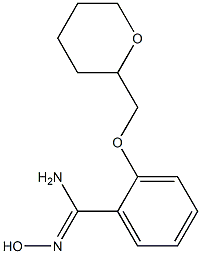 N'-hydroxy-2-(oxan-2-ylmethoxy)benzene-1-carboximidamide Struktur