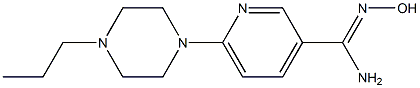 N'-hydroxy-6-(4-propylpiperazin-1-yl)pyridine-3-carboximidamide Struktur