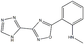 N-methyl-2-[3-(4H-1,2,4-triazol-3-yl)-1,2,4-oxadiazol-5-yl]aniline Struktur