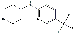 N-piperidin-4-yl-5-(trifluoromethyl)pyridin-2-amine Struktur