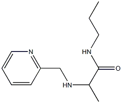 N-propyl-2-[(pyridin-2-ylmethyl)amino]propanamide Struktur