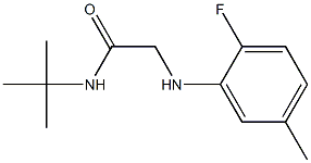 N-tert-butyl-2-[(2-fluoro-5-methylphenyl)amino]acetamide Struktur