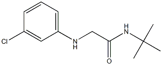 N-tert-butyl-2-[(3-chlorophenyl)amino]acetamide Struktur