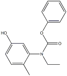 phenyl N-ethyl-N-(5-hydroxy-2-methylphenyl)carbamate Struktur