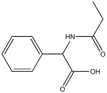 phenyl(propionylamino)acetic acid Struktur