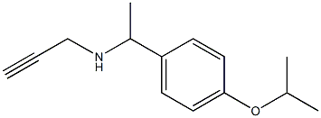 prop-2-yn-1-yl({1-[4-(propan-2-yloxy)phenyl]ethyl})amine Struktur