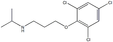 propan-2-yl[3-(2,4,6-trichlorophenoxy)propyl]amine Struktur