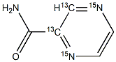 Pyrazinamide-13C2,15N2 Struktur