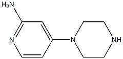 4-Piperazin-1-ylpyridin-2-amine Struktur