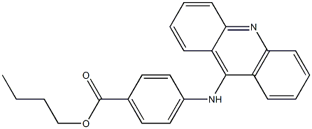 butyl 4-(9-acridinylamino)benzoate Struktur