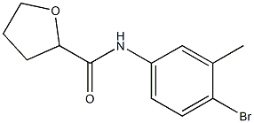 N-(4-bromo-3-methylphenyl)tetrahydro-2-furancarboxamide Struktur