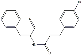 3-(4-bromophenyl)-N-(3-quinolinyl)acrylamide Struktur