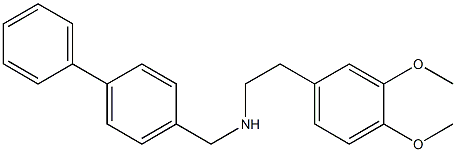 N-([1,1'-biphenyl]-4-ylmethyl)-N-[2-(3,4-dimethoxyphenyl)ethyl]amine Struktur