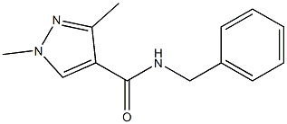 N-benzyl-1,3-dimethyl-1H-pyrazole-4-carboxamide Struktur