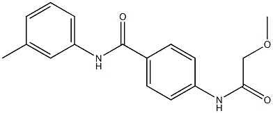 4-[(methoxyacetyl)amino]-N-(3-methylphenyl)benzamide Struktur