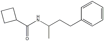 N-(1-methyl-3-phenylpropyl)cyclobutanecarboxamide Struktur