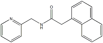 2-(1-naphthyl)-N-(2-pyridinylmethyl)acetamide Struktur