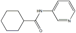 N-(3-pyridinyl)cyclohexanecarboxamide Struktur