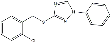 3-[(2-chlorobenzyl)sulfanyl]-1-phenyl-1H-1,2,4-triazole Struktur