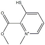 2-(methoxycarbonyl)-1-methyl-3-sulfanylpyridinium Struktur