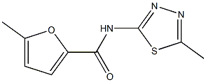 5-methyl-N-(5-methyl-1,3,4-thiadiazol-2-yl)-2-furamide Struktur