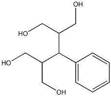 2,4-bis(hydroxymethyl)-3-phenyl-1,5-pentanediol Struktur