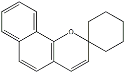 spiro(2H-benzo[h]chromene-2,1'-cyclohexane) Struktur