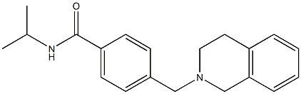 4-(3,4-dihydro-2(1H)-isoquinolinylmethyl)-N-isopropylbenzamide Struktur